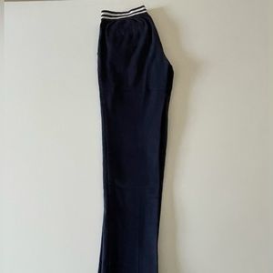 Navy blue pull up trousers with elastic waist band size 10 - never worn